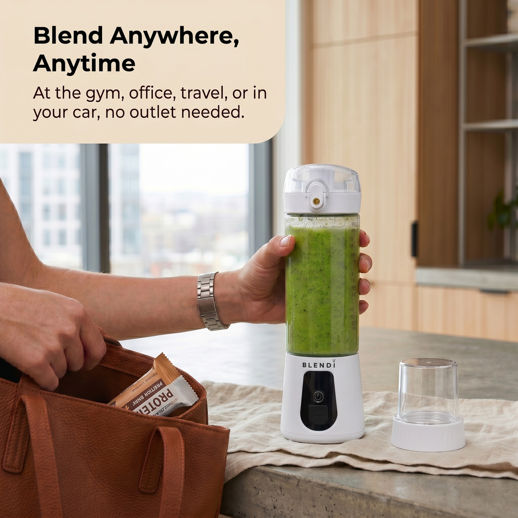 BLENDi Pro+ Portable Blender – 120W, 17oz, Crushes Ice, USB-C Rechargeable