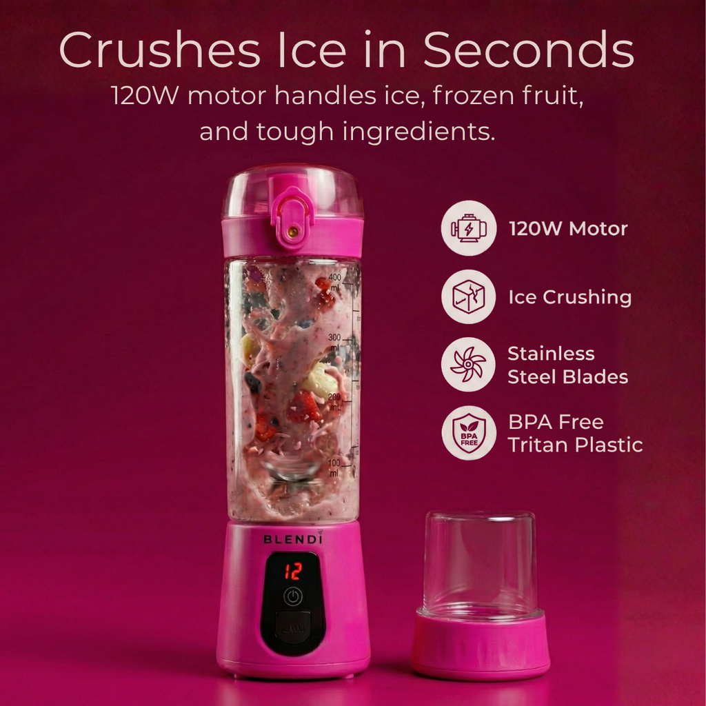 BLENDi Pro+ Portable Blender – 120W, 17oz, Crushes Ice, USB-C Rechargeable
