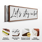 Let's Stay in Bed Bedroom Sign II