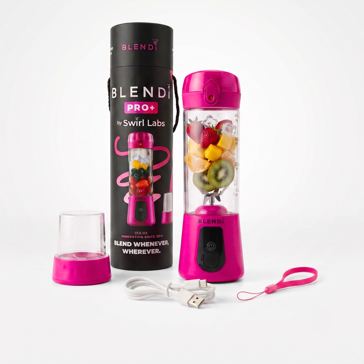 BLENDi Pro+ Portable Blender – 120W, 17oz, Crushes Ice, USB-C Rechargeable