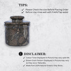 Oceanic Marble Butter Keeper with Lid - French Butter Keeper
