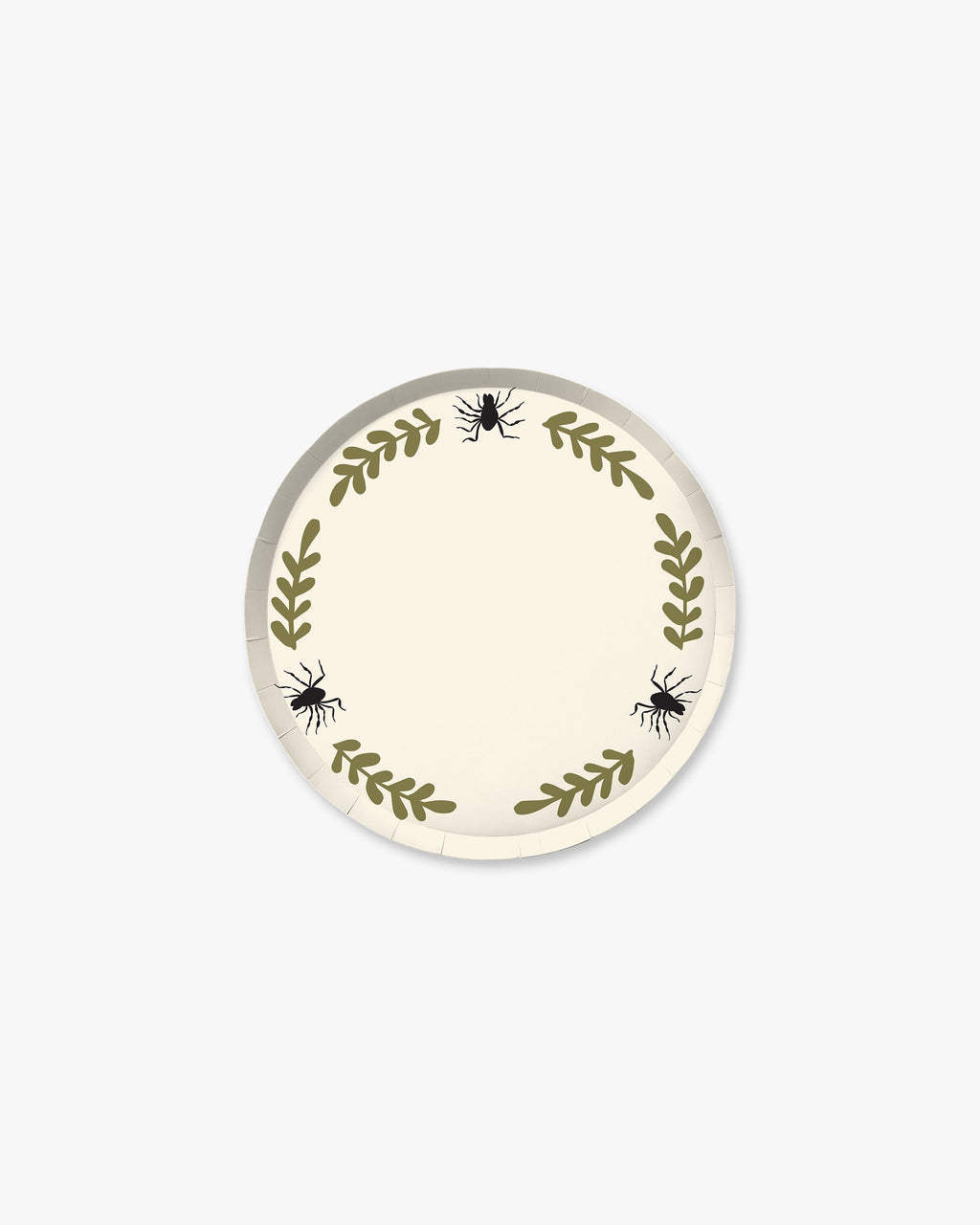 Creepy Casa Hors d'Oeuvres Plate - Bone/Olive