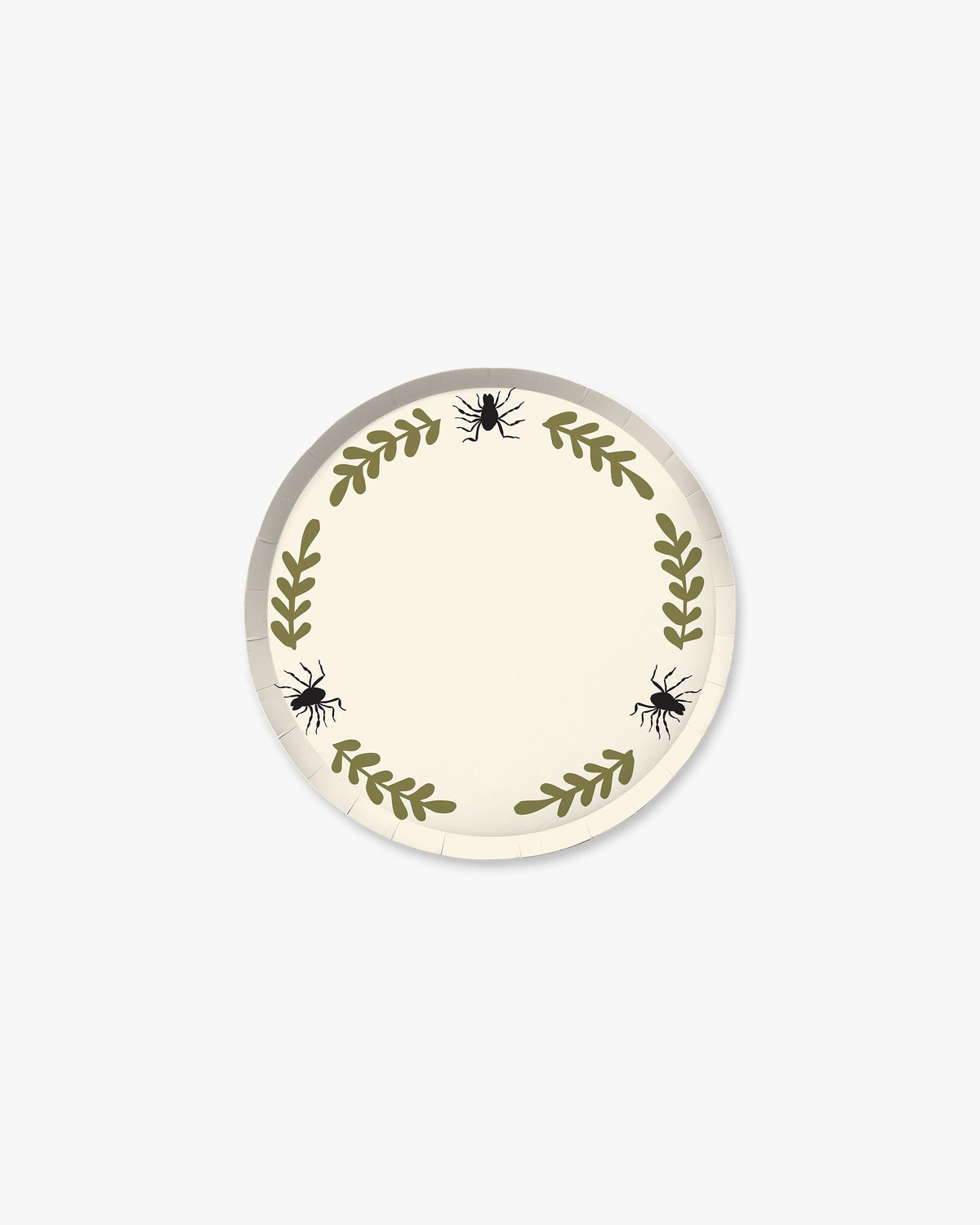 Creepy Casa Hors d'Oeuvres Plate - Bone/Olive