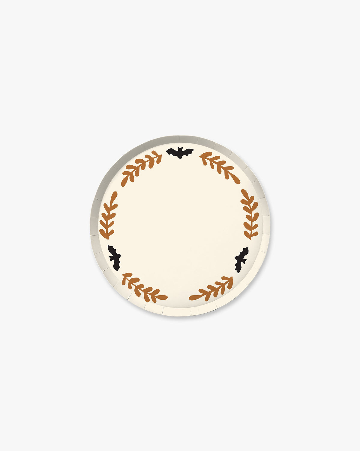 Creepy Casa Hors d'Oeuvres Plate - Bone/Orange