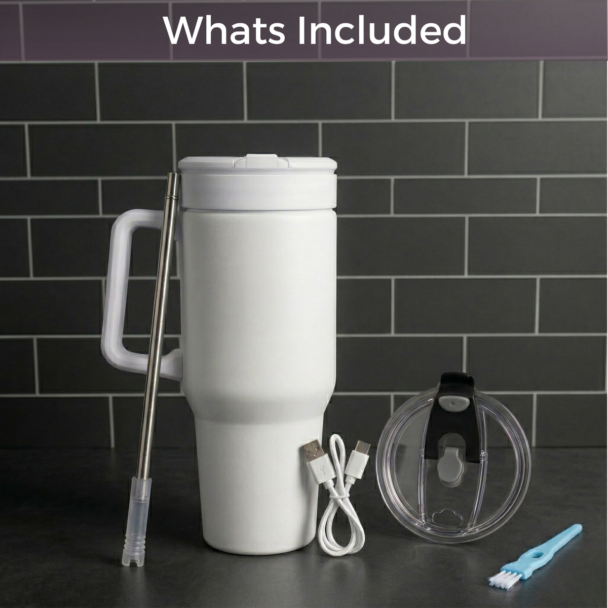 BLENDi Steel Insulated Portable Blender – 21oz, Crushes Ice, USB-C Rechargeable
