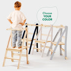 Toddler Tower: Foldable Step Stool for Toddlers - Beige
